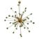 Green Cubes Murano Glass Gold Sputnik Candlestick
