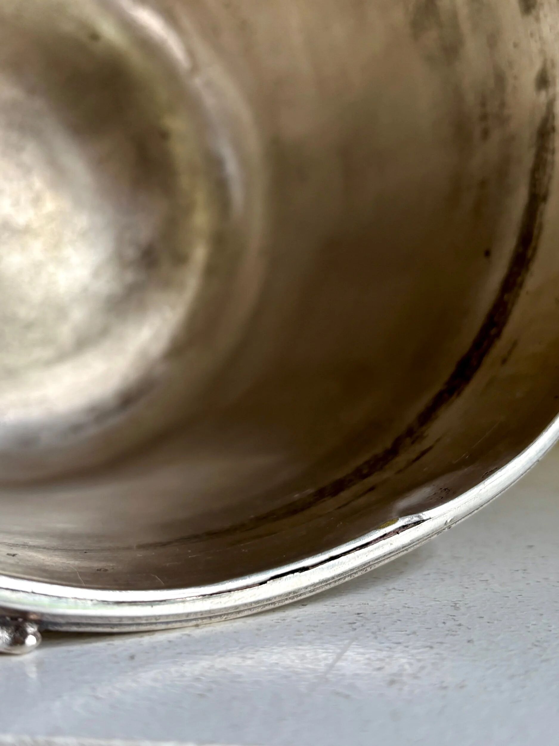 Silver-plated champagne bucket, 18th century