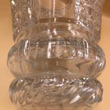 Vintage vase cut into facets of the 30s