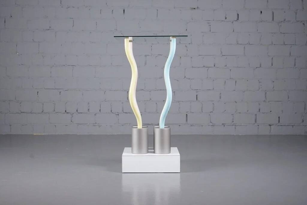 Table prototype Le Strutture Tremano par Ettore Sottsass pour Belux