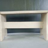 Vintage repainted farmhouse stool or footrest
