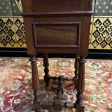 Henri II bedside table in walnut