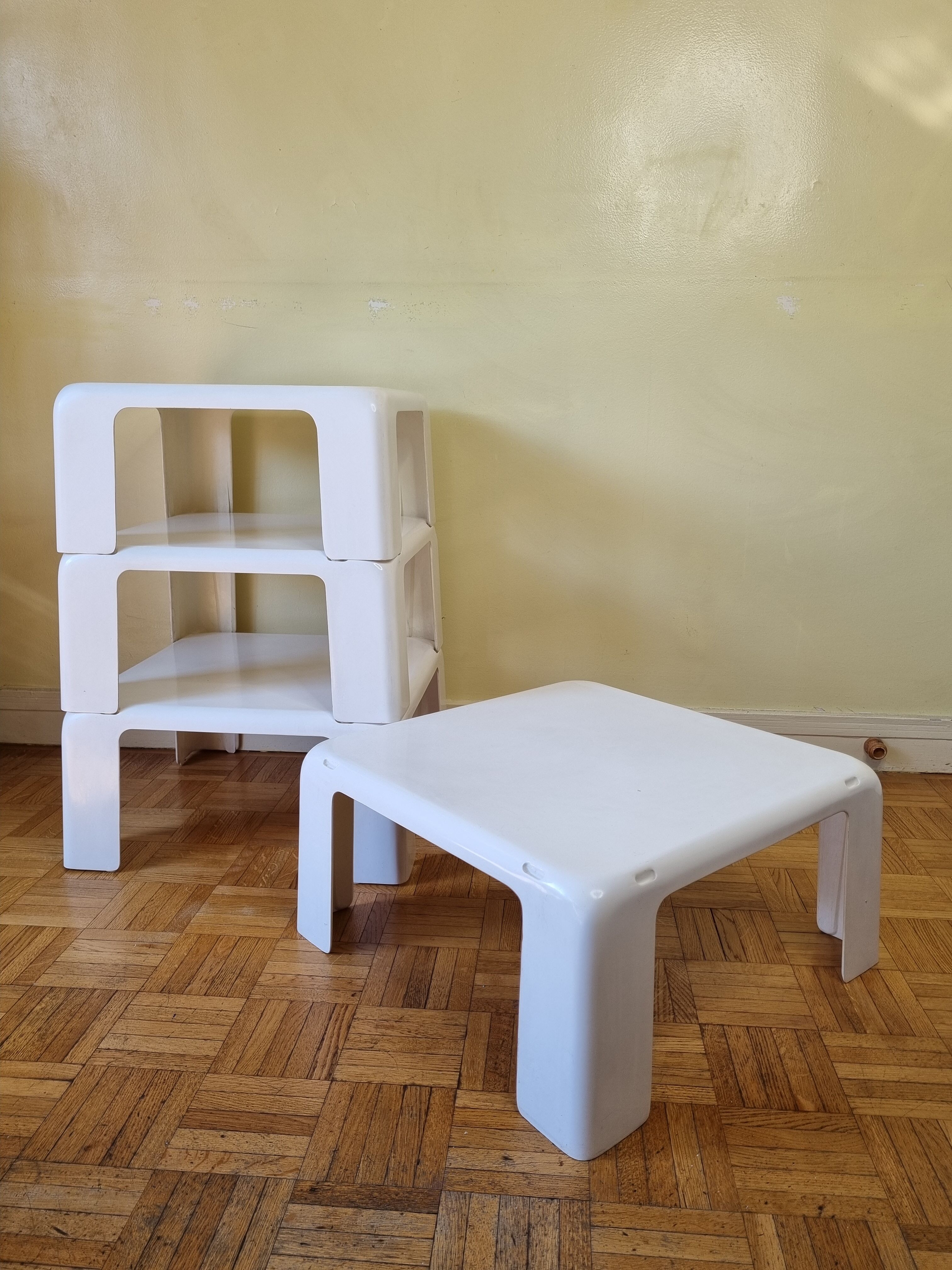 Pull-out coffee tables, "Quattro Gatti" by Mario Bellini for B&B Italia, 60s