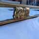 Pareclose and Beveled Wood and Golden Stuk Mirror