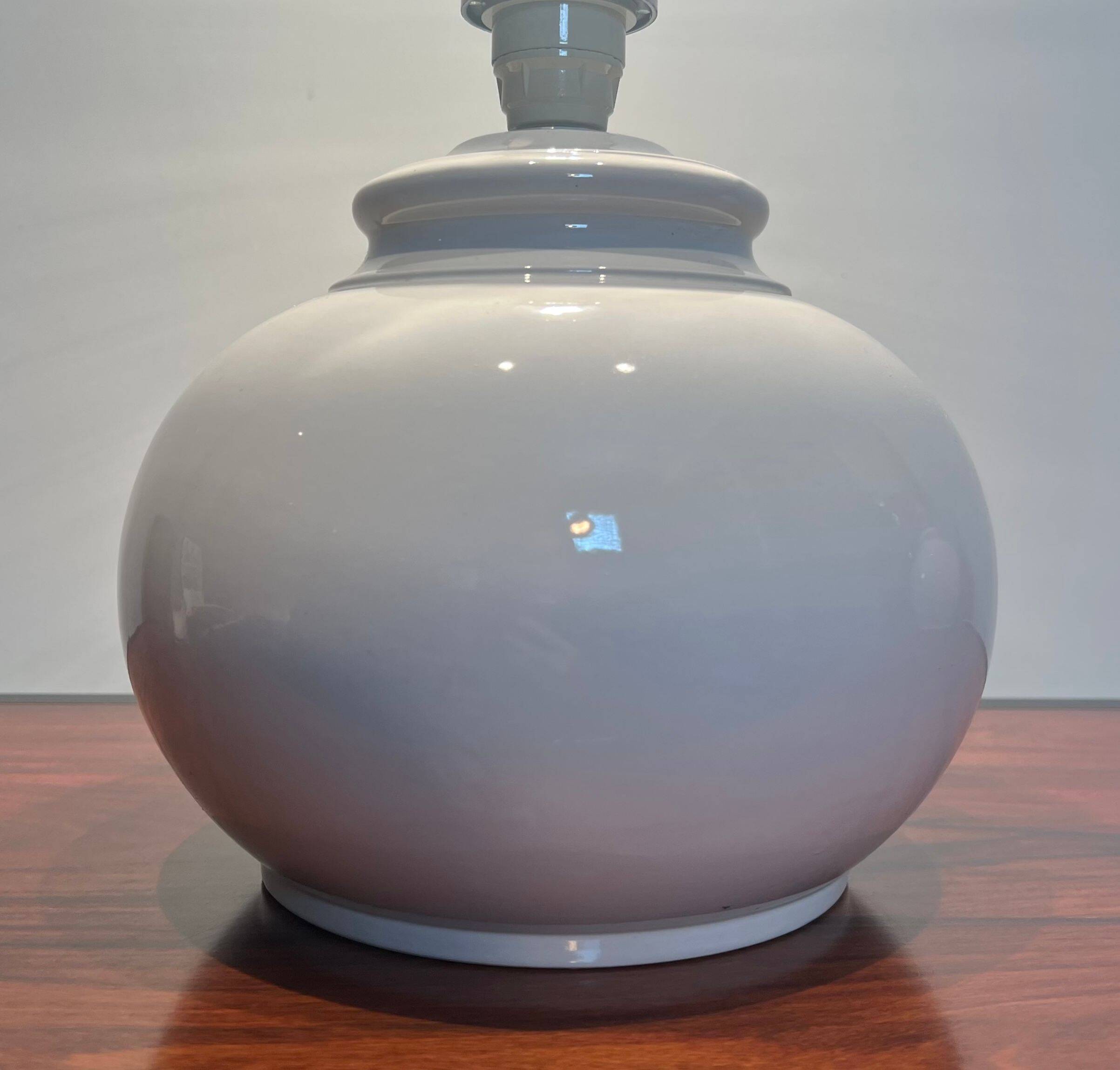 Pair of ceramic lamps