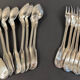 Set of 16 silver-plated cutlery pieces by Christofle and J Cassés&cie