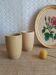 Set of 2 timpani, sandstone glasses