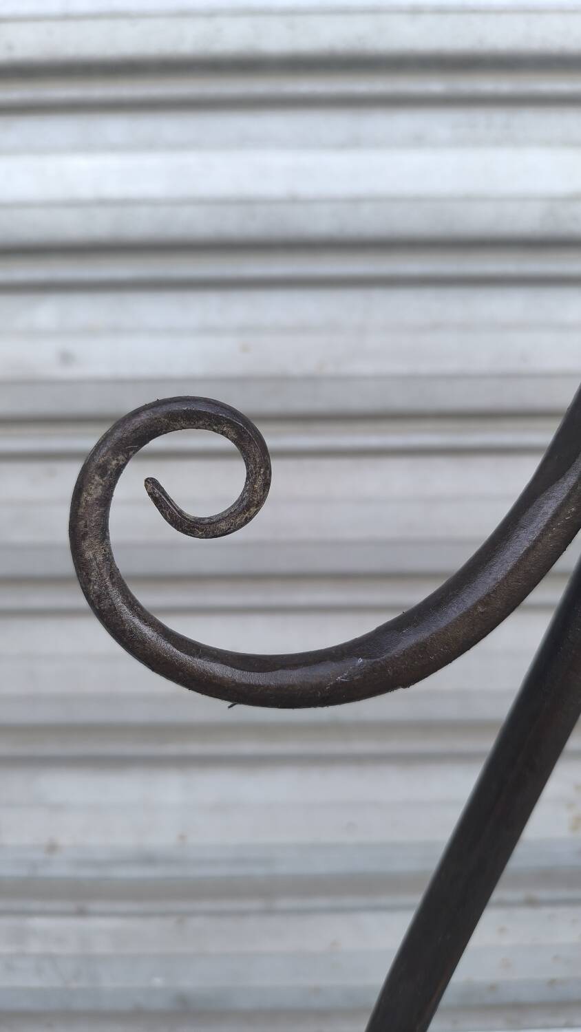 Wrought iron candle holder