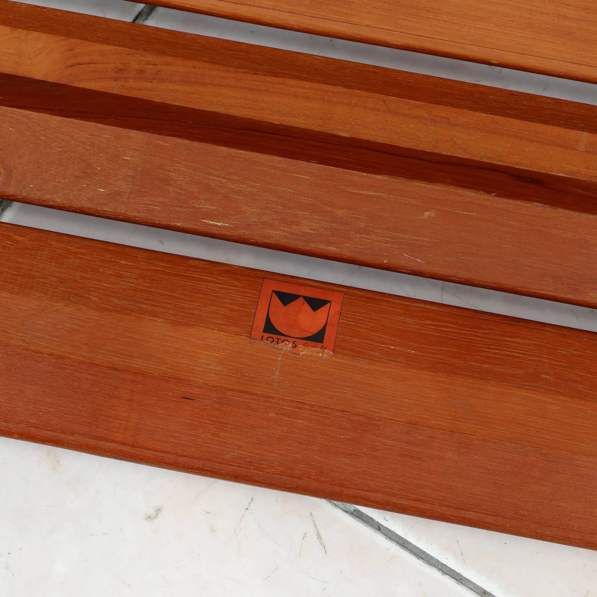 Low bench by Lotos Werkkunst, Germany
