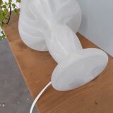 Mushroom-shaped glass lamp