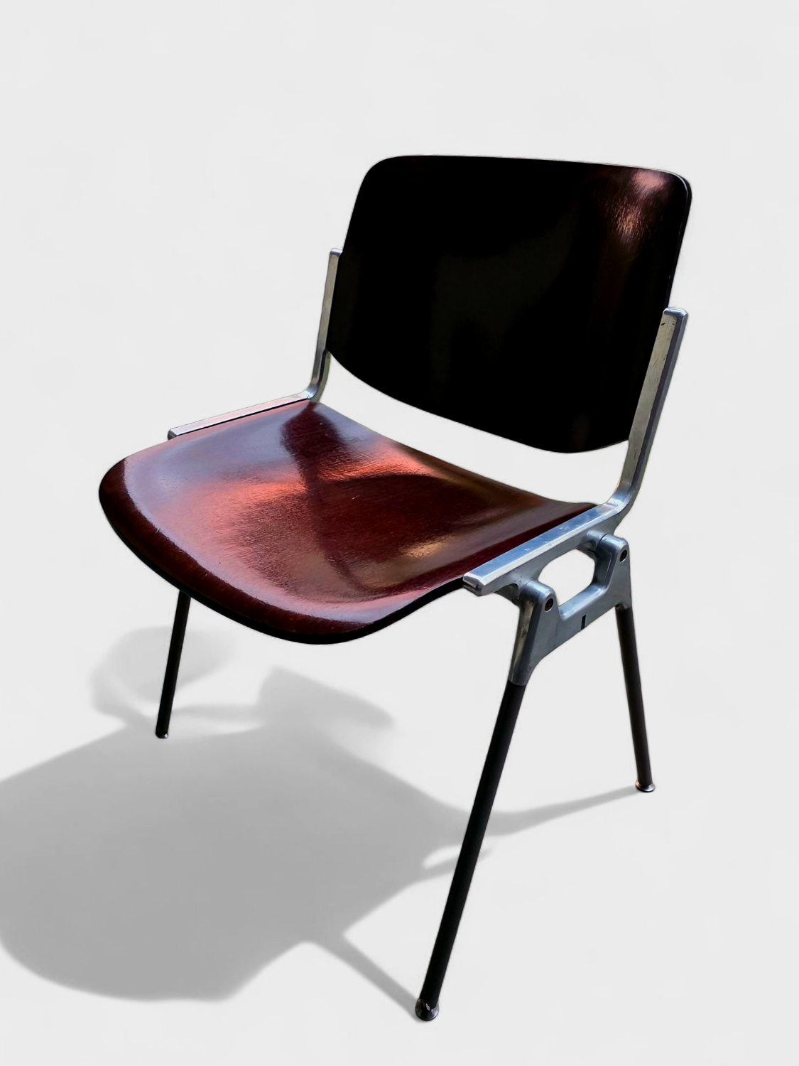 Set of 4 DSC 106 chairs by G. Piretti for Castelli - Circa 1960