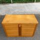 1970s wooden low storage chest.