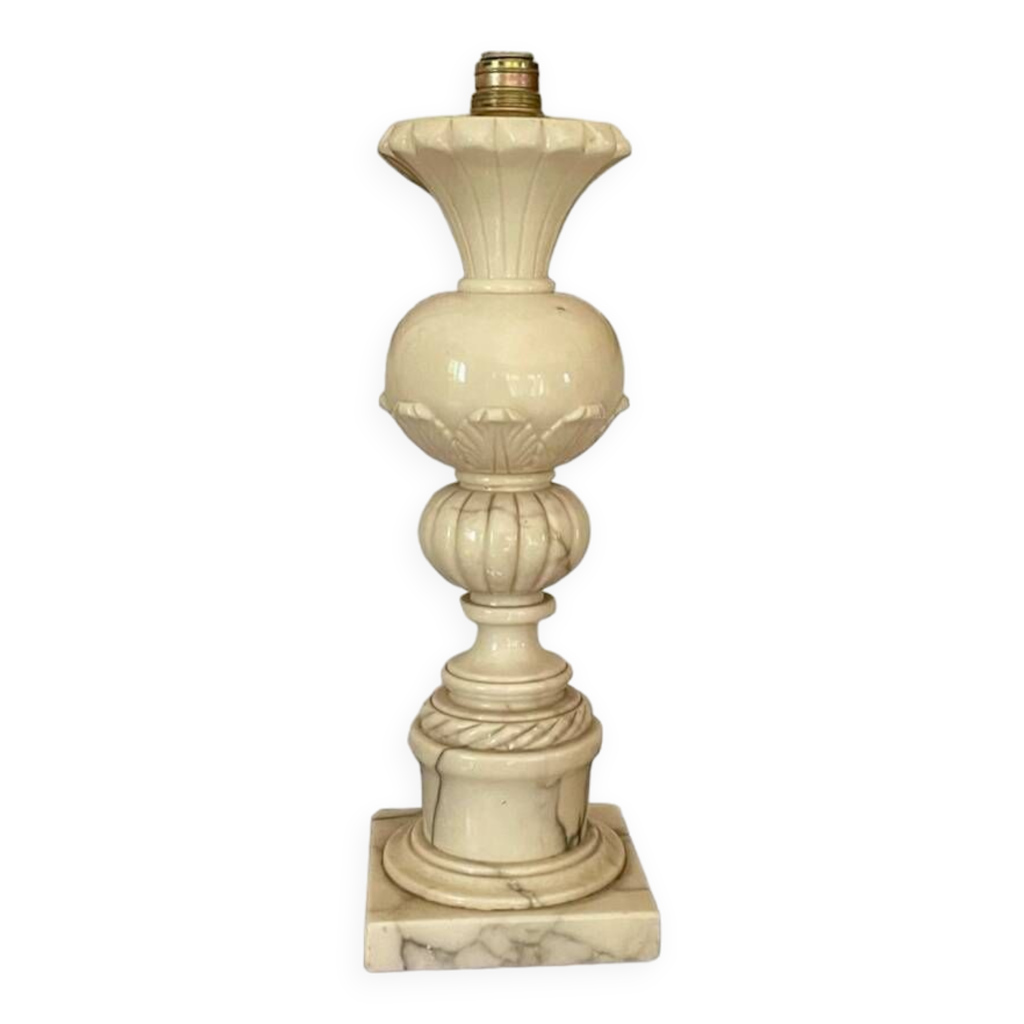 pied-de-lampe-balustre-en-marbre-44-5cm-selency