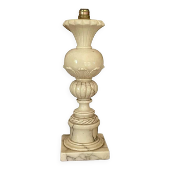 Marble baluster lamp base 44.5cm