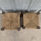 Set of 2 antique stools