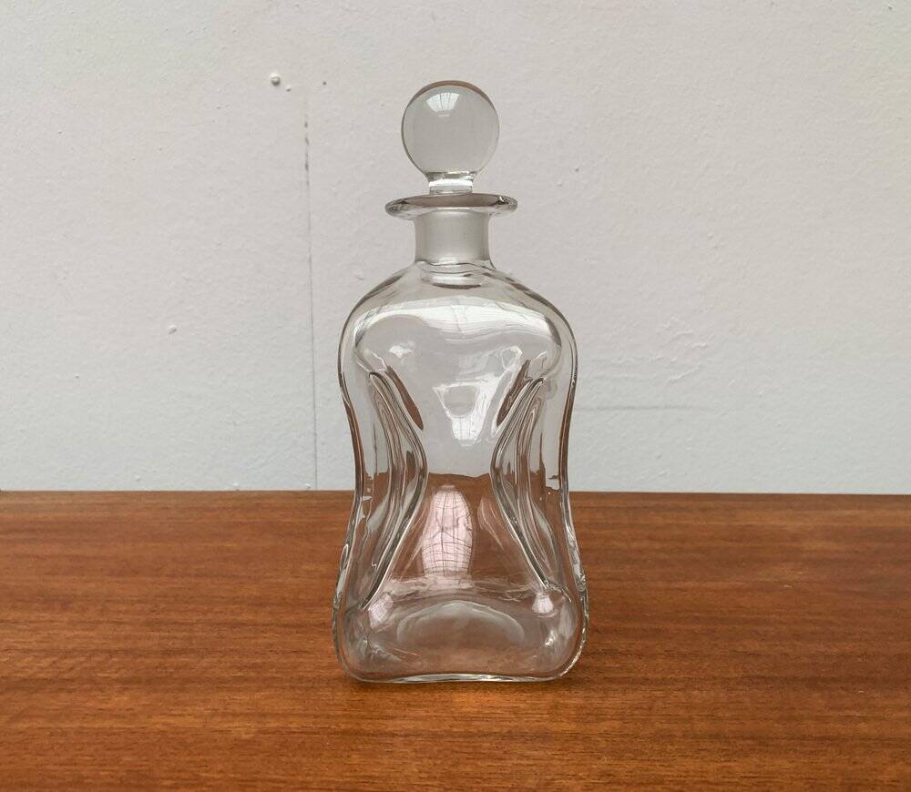 Vintage glass bottle Kluk Kluk Danish from Holmegaard
