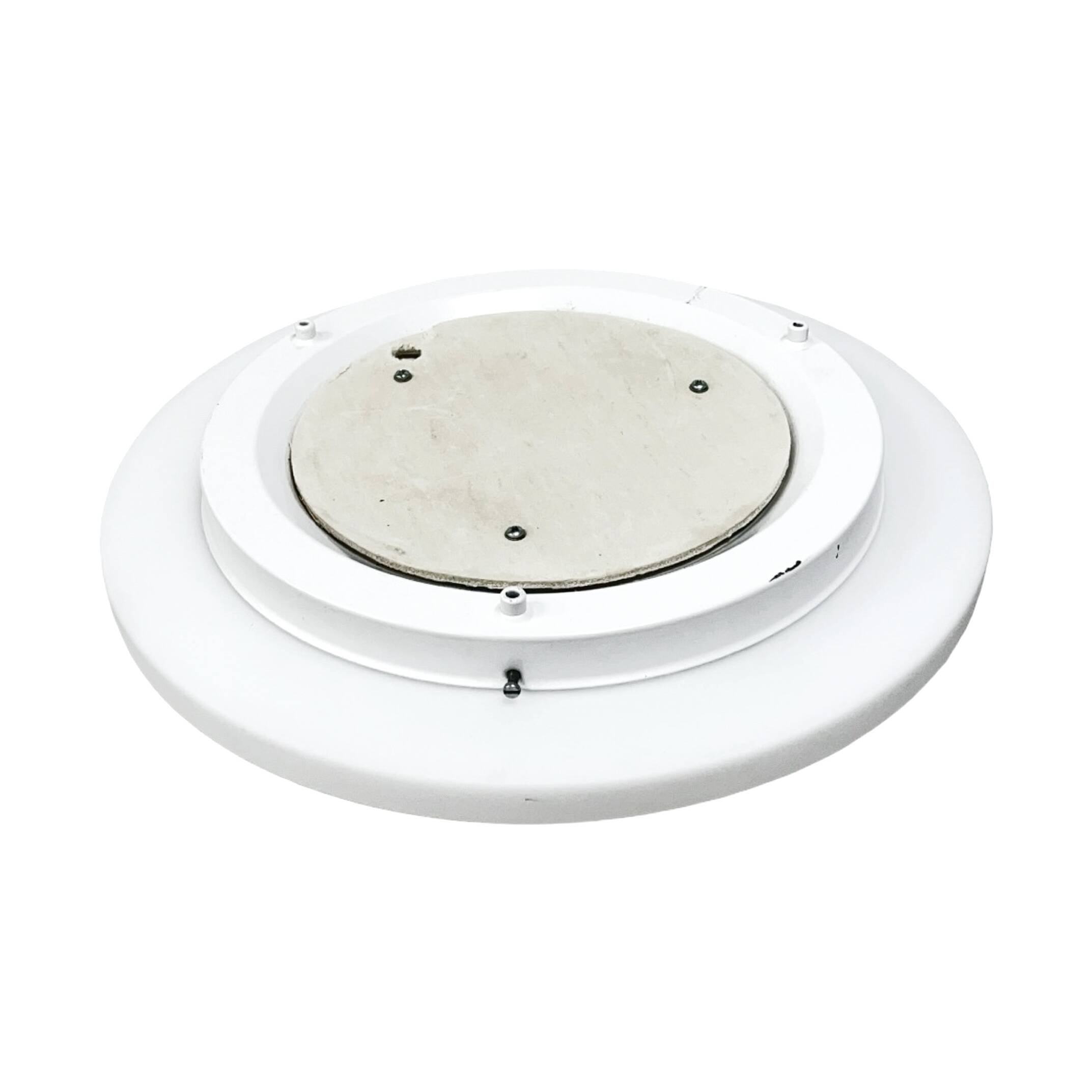 Peill & Putzler ceiling lamp – Germany, 1970s, opal glass, 40 cm, 3×E27