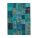 Handmade oriental 170 cm x 242 cm turquoise patchwork carpet
