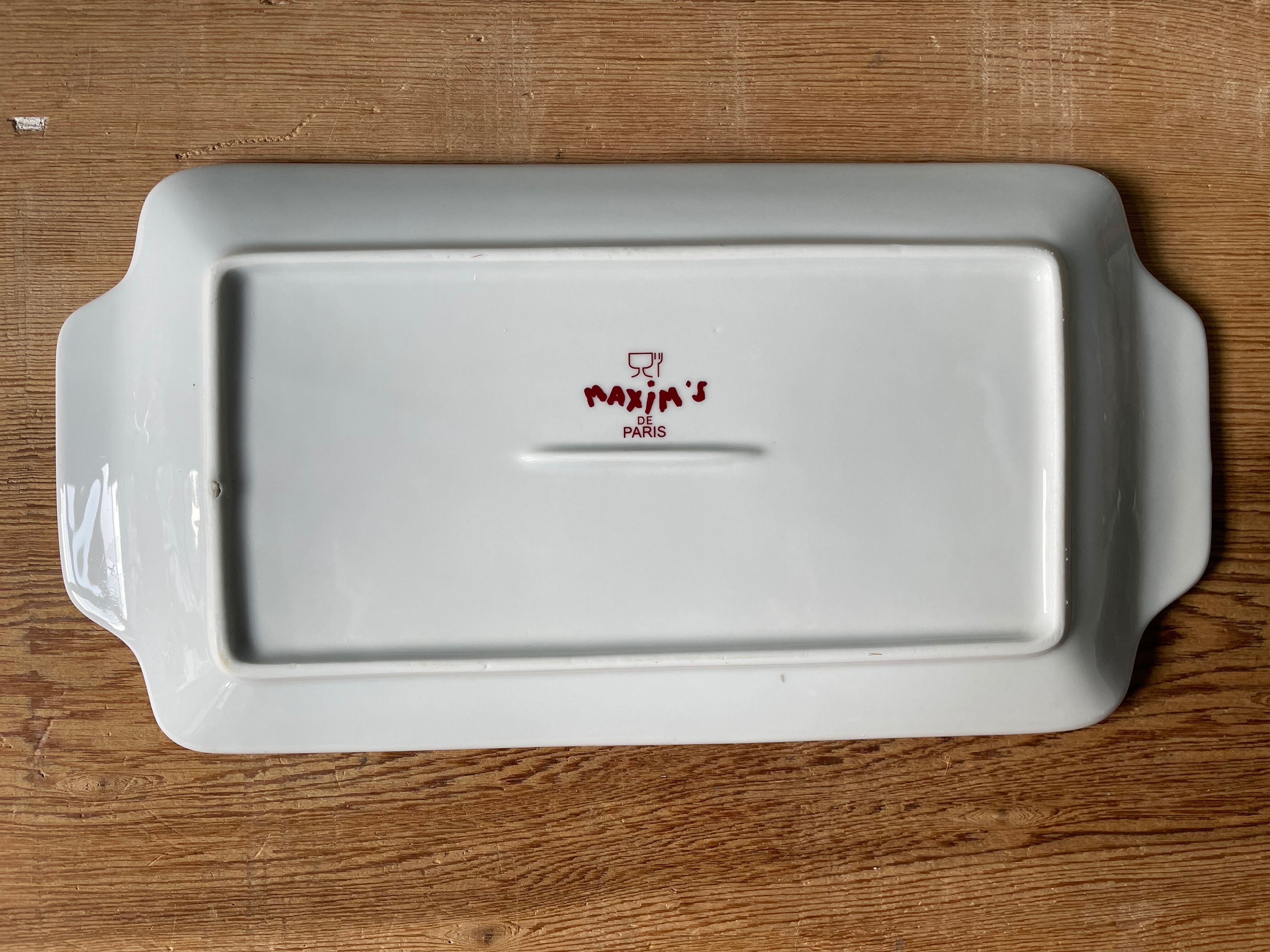 Vintage dish Maxim's Paris in its original box