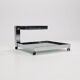 Serving bar cart in chrome and smoked glass, 1970s