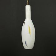 Mid-century multicoloured opaline Murano glass pendant lamp by Stilnovo, Italy, 1950s.