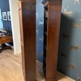 Set of 2 antique open Bookcases