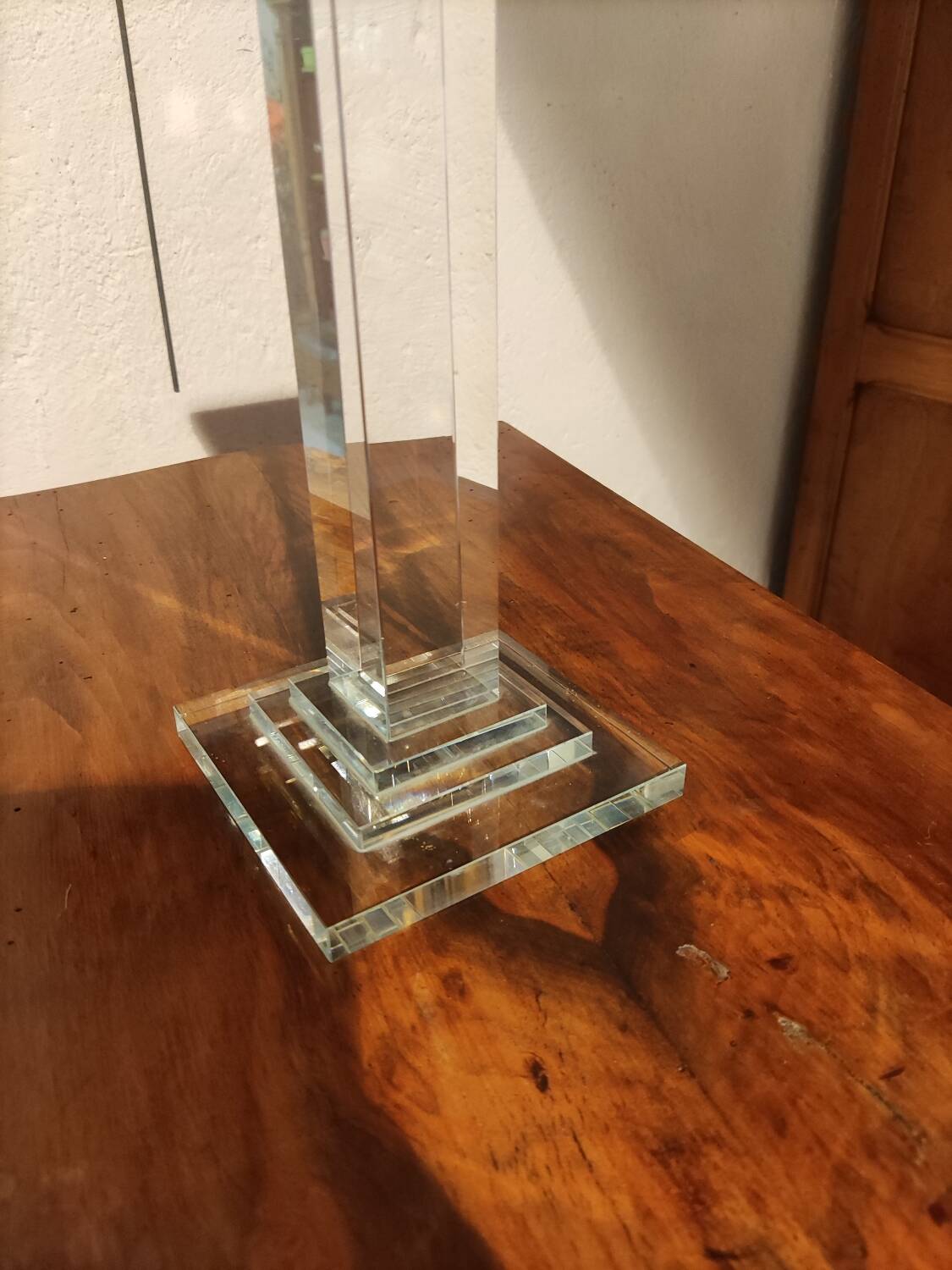 Large Crystal Candle Holder - Contemporary