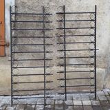 Wrought iron garden grids
