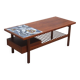 Walnut coffee table with ceramic tile by Jos De Mey for Van Den Berghe-Pauvers, 1960s