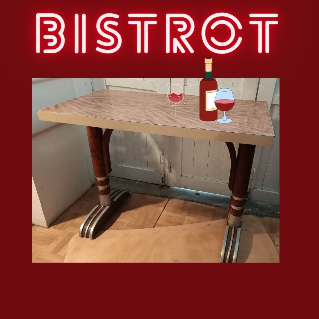 Old bistro table