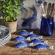 6 porcelain koi carp chopstick/knife rests, China, 1960s-1980s