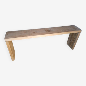 Bench 140 cm old solid wood with patina