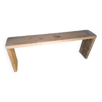 Bench 140 cm old solid wood with patina