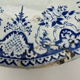 11 assiettes armoriées Gien, XIXème