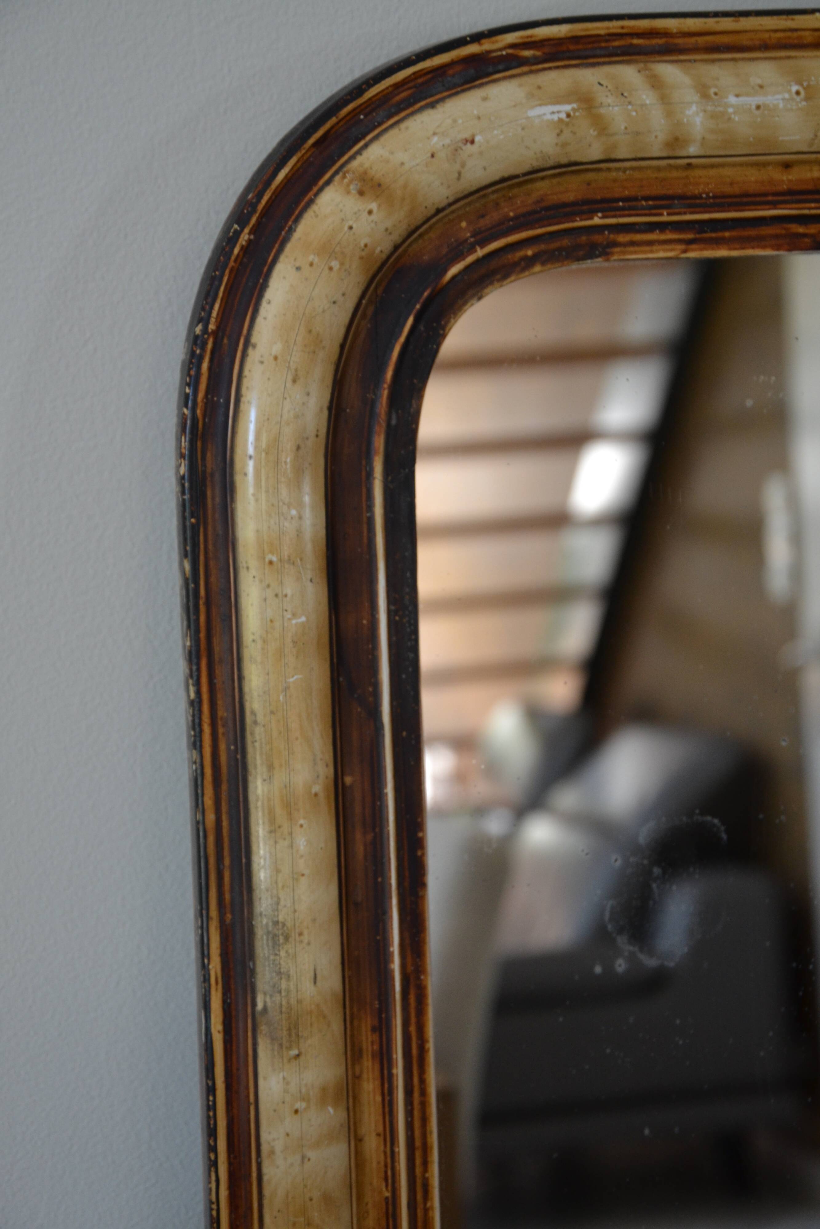 Ancien miroir Louis Philippe 58/47 cm