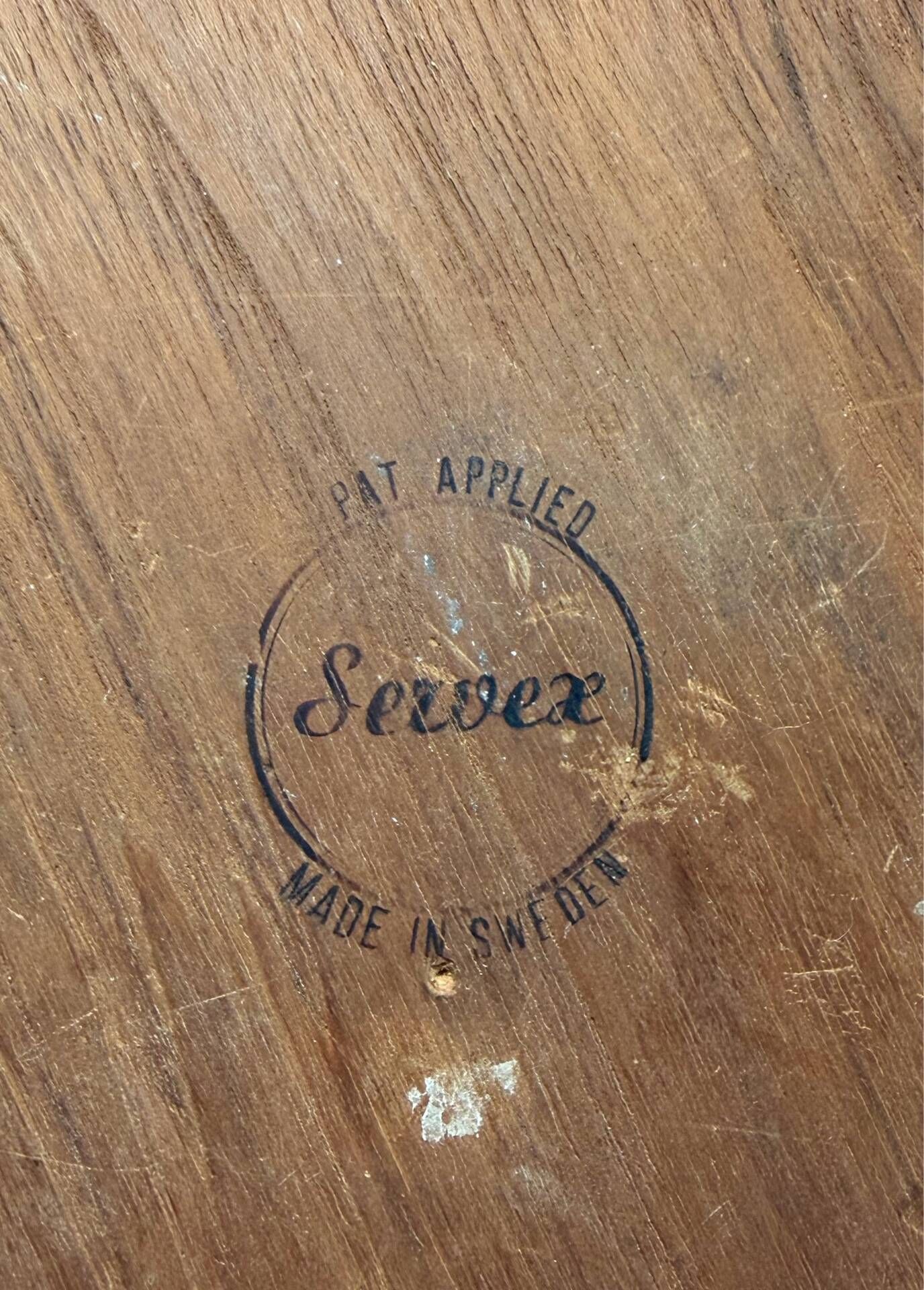 Servex, Sweden, teak fruit bowl, Scandinavian