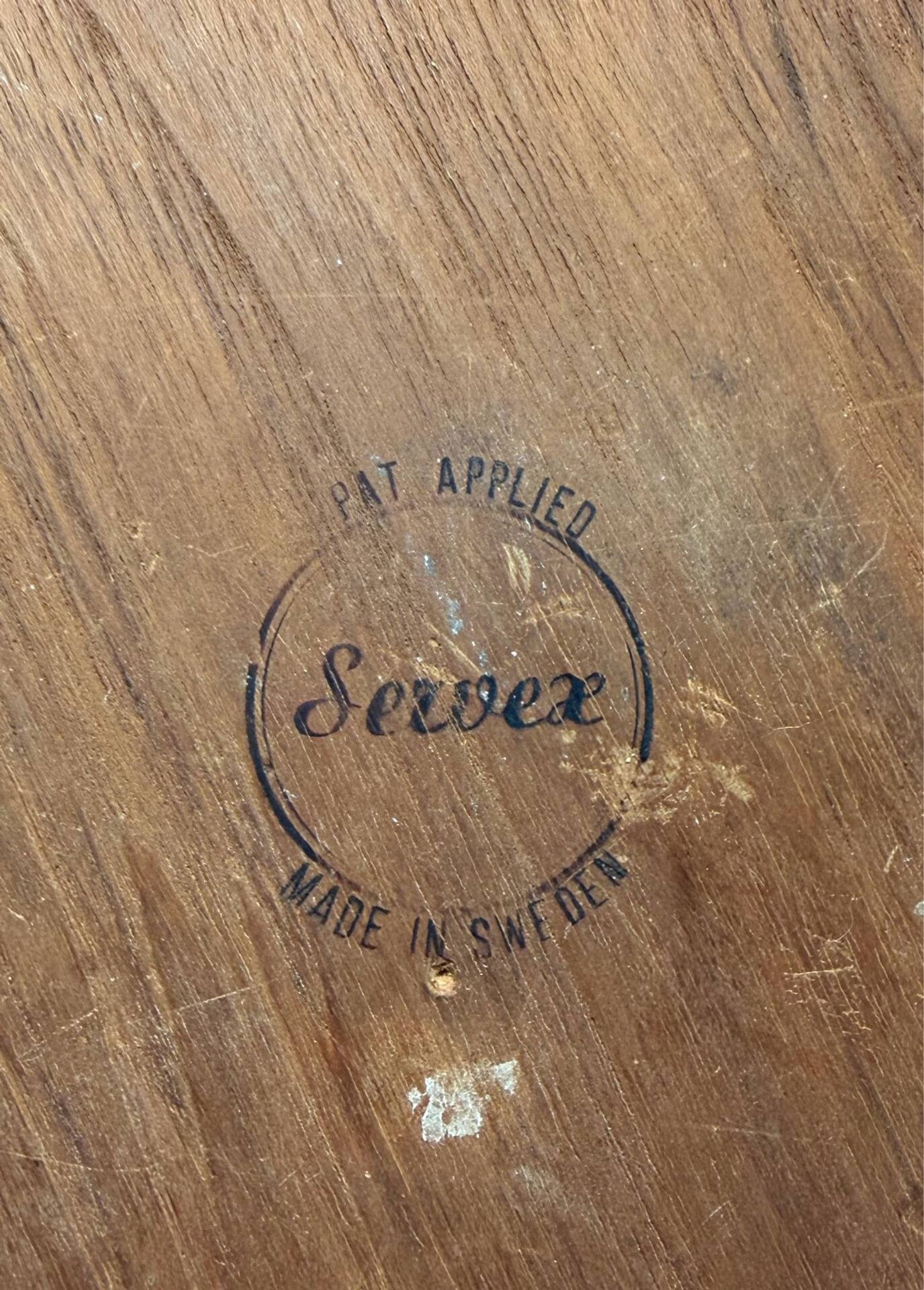 Servex, Sweden, teak fruit bowl, Scandinavian