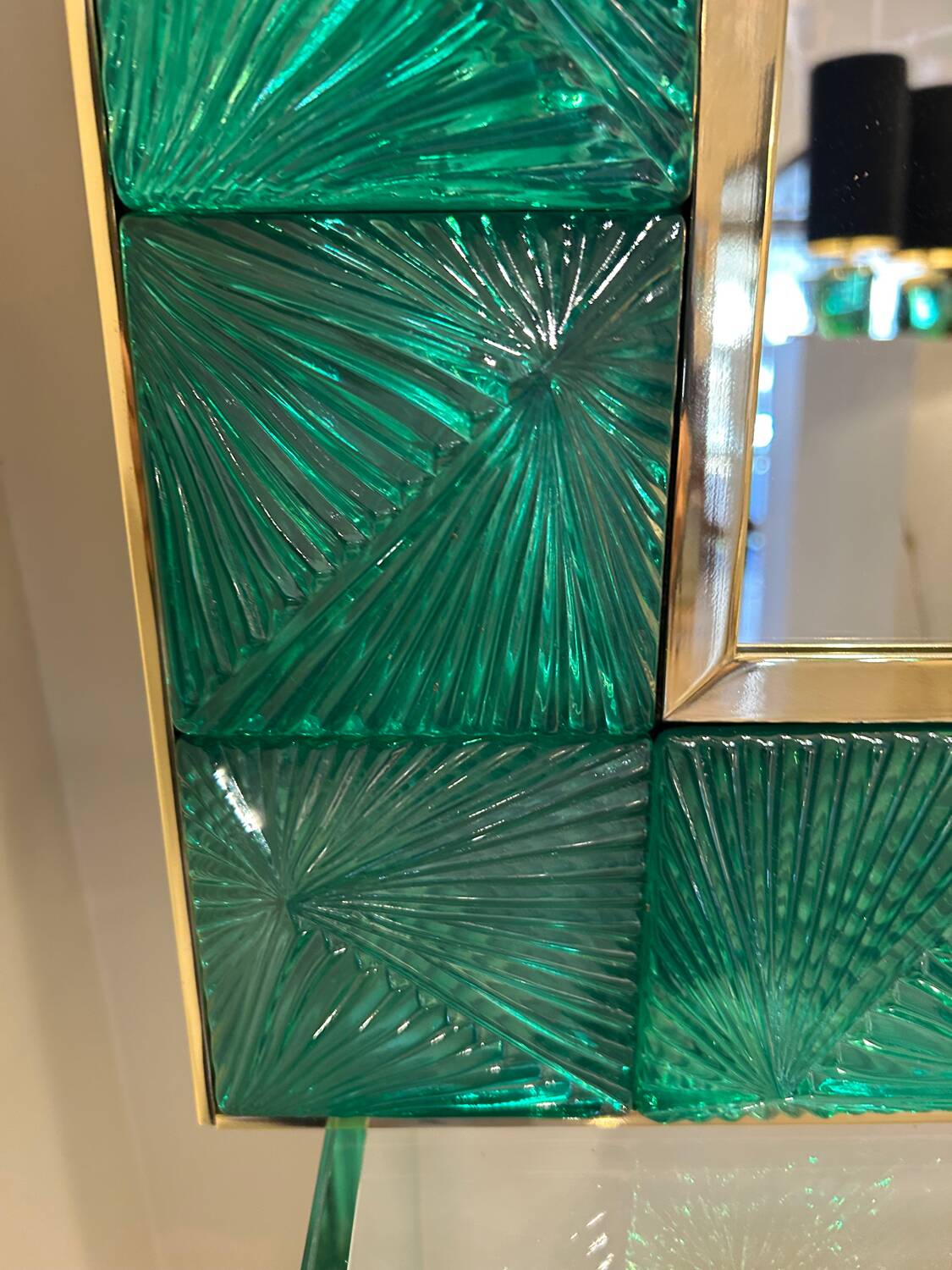 Murano mirror, cut glass, 20th century