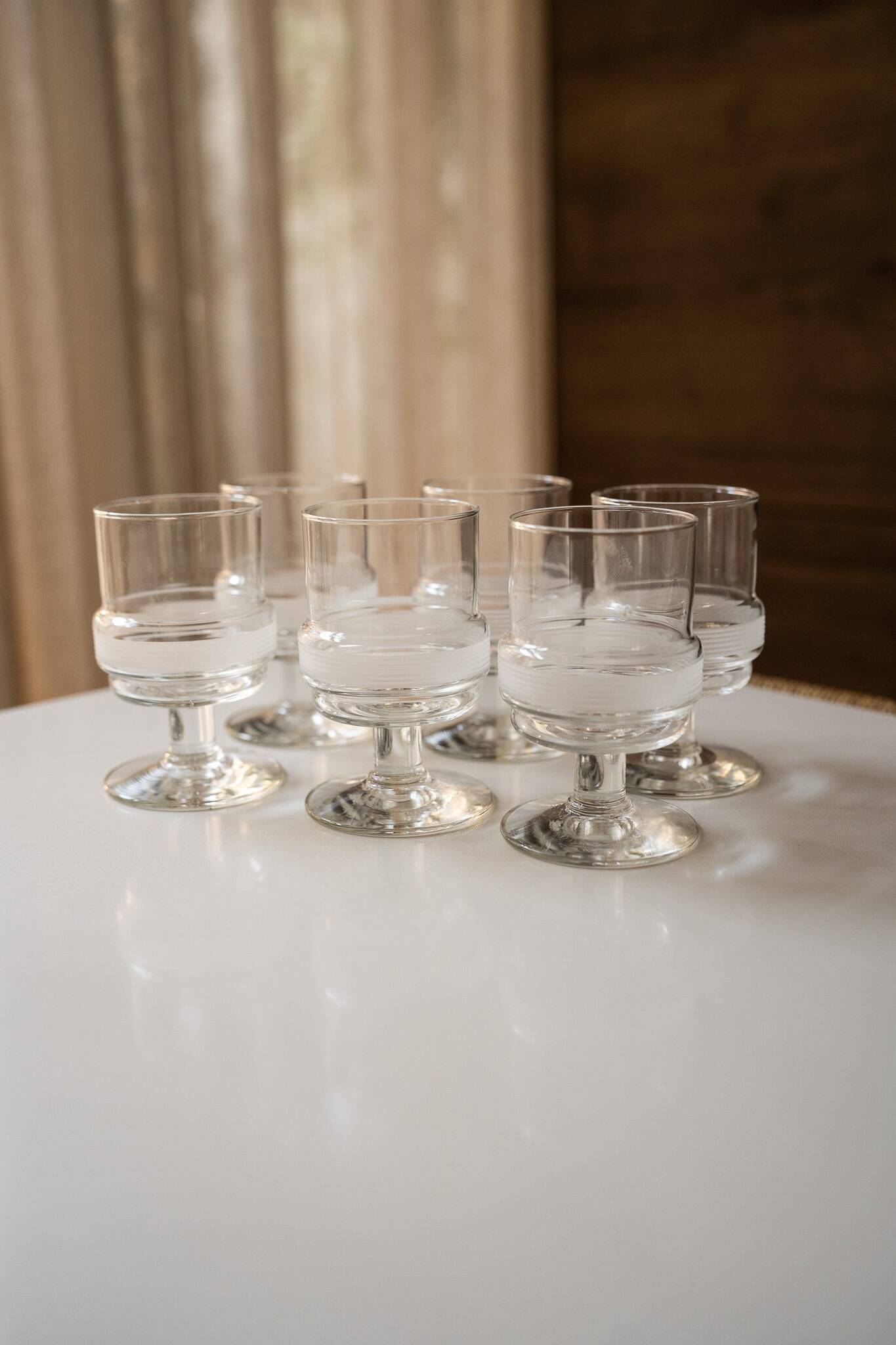 Ensemble de 6 verres à vin vintage Royal Leerdam