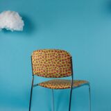Chrome chair from the 70s reupholstered