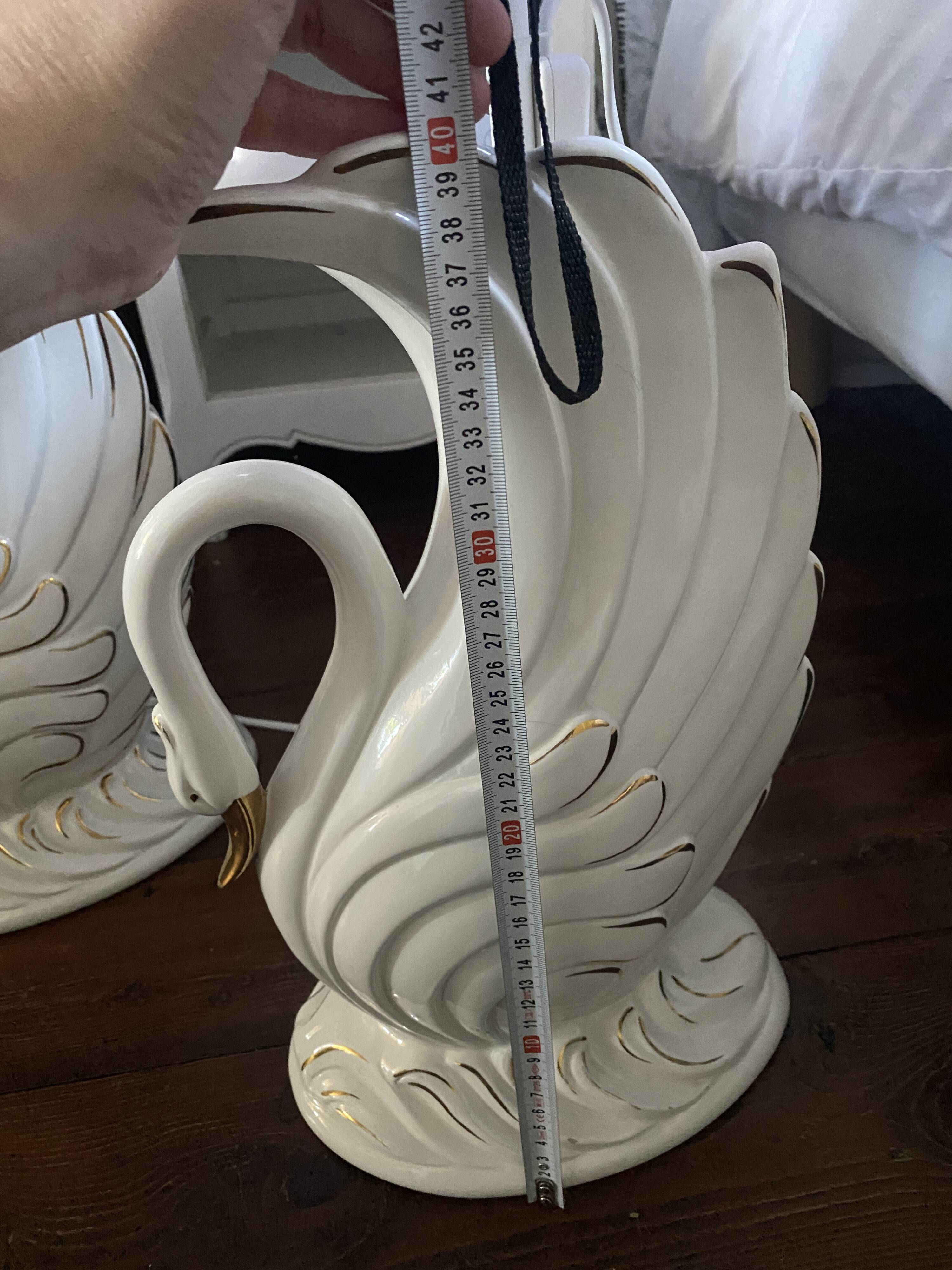 Lot de 2 lampes cygnes Bassano Italy