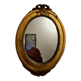 Petit miroir bois doré sculpté
