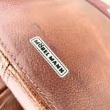 Havana leather armchair and ottoman P60