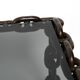 1970s XL Coffee Table Made of Nautical Iron Chain and a Thick Smoked Glass