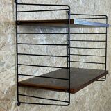 60's 70's oak string shelf module by Kajsa & Nils "Nisse" Strinning Sweden
