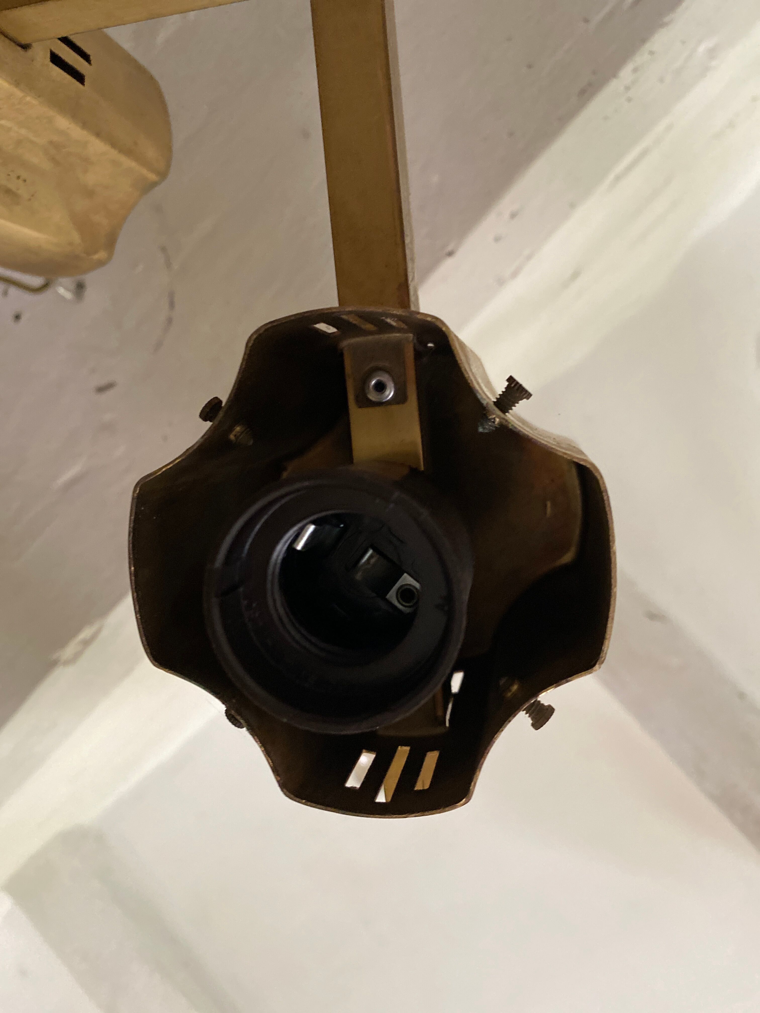 Ceiling lamp of the Sciolari house at the end of 1970