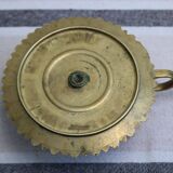 Gold metal candle holder