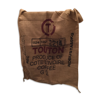 Ivory Coast burlap bag