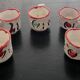 1 miniature terracotta dollhouse tea service