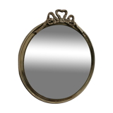 Vintage English brass mirror mid-20th century